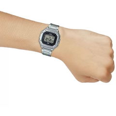 CASIO W-218HD-1AVDF Men’s Digital Watch – Stainless Steel Bracelet, Black Display, LED Light, Stopwatch, Alarm, 50M Water Resistant, Quartz