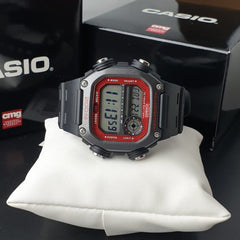 CASIO DW-291H-1BVDF Digital Men’s Watch – Rugged Resin Design, Super Illuminator LED, Stopwatch, Countdown Timer, 200M Water Resistant Sports Watch