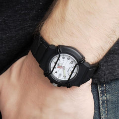 CASIO HDA-600B-7BVDF Analog Watch – Elegant Design with Stainless Steel Case, Date Display, Water-Resistant