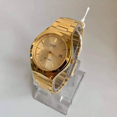 CASIO MTP-1170N Series Men’s Analog Watch – Gold-Tone Stainless Steel, Minimalist Dial, Date Display, Quartz, Water Resistant