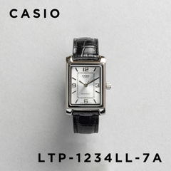 CASIO LTP-1234LL-7ADF Women's Analog Watch – Stainless Steel with White Dial & Leather Strap, Elegant & Timeless Design
