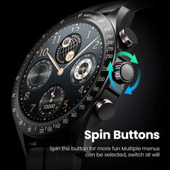 Haylou Solar Pro Global Smart Watch – AMOLED Always-On Display, Bluetooth Calling, SpO₂ & Heart Rate, Sleep/Stress Tracking, 100+ Sports Modes, IP68, Long Battery Life