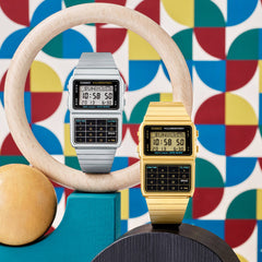 CASIO DBC-611-1DF Databank Watch – Stainless Steel, 8-Digit Calculator, Telememo, Dual Time, Alarm, LED Light, Retro Classic