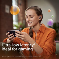 Sony LinkBuds S WF-LS900N (Black) True Wireless Earbuds – ANC & Ambient Sound, Ultra-Light 4.8g, LDAC Hi-Res, Multipoint Bluetooth, Speak-to-Chat, 6+20H Battery, IPX4