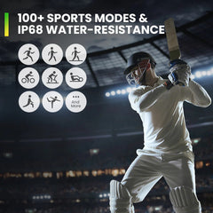 Amazfit Pop 3R Smart Watch – 1.43″ AMOLED Always-On Display, Bluetooth Calling, SpO₂ & Heart Rate, Sleep/Stress Tracking, 100+ Sports Modes, IP68, Up to 12-Day Battery