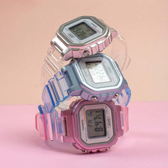 CASIO LA-20WHS-2ADF Digital POP Watch – Translucent Blue, LED Light, 1/100-Sec Stopwatch, Daily Alarm, 5-Year Battery