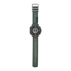 CASIO PROTREK PRG-340B-3DR Solar Powered Men’s Watch, Triple Sensor, 200M Water Resistant, Green Resin Strap