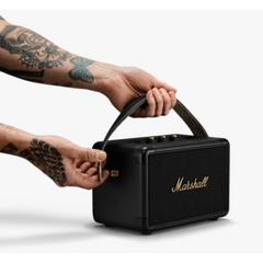 Marshall Kilburn II Portable Bluetooth Speaker – Wireless Stereo, 20+ Hour Battery, Multi-Directional Sound, Quick Charge (USB-C), IPX2 Water-Resistant, Multi-Host Pairing