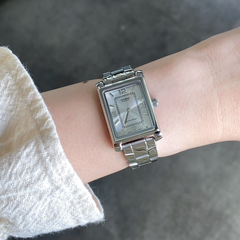 CASIO LTP-1234DD-7A Women’s Classic Analog Quartz Watch – Rectangular Silver Case, Stainless Steel Bracelet, Silver-Tone Dial, Mineral Glass, Water Resistant