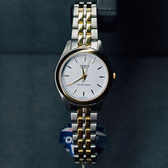 CASIO LTP-1129G-7ARDF Women’s Analog Watch – Two-Tone Stainless Steel, Classic Round Dial, Quartz Movement, Elegant Daily Wear Timepiece