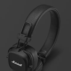 Marshall Major IV Wireless On-Ear Headphones – 80+ Hour Battery, Wireless Charging (Qi), Quick Charge, Bluetooth, Foldable Design, Multi-Directional Control Knob, 3.5mm Share Port