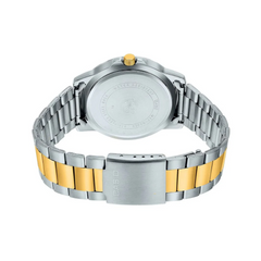 CASIO MTP-VD300SG-1EUDF Standard Analog Men’s Watch – Two-Tone Stainless Steel Band, Black Dial, Day & Date Display, Quartz Movement, 50M Water Resistance, Mineral Glass – Men’s Classic Business Watch