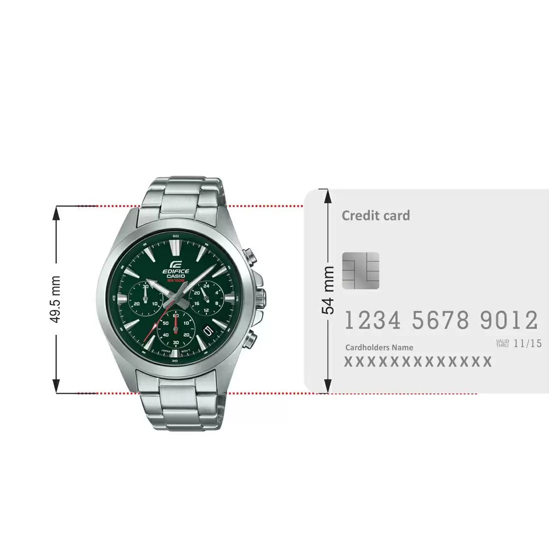 CASIO EDIFICE EFV-630D-3AVUDF MODEL WATCHES - THE HAPPY BUY