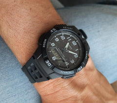 CASIO AQ-S800W-1EVDF Analog-Digital Solar Watch – Solar Powered, Water-Resistant, Durable Men’s Watch