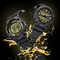 G-SHOCK GA-010GB-1A9 Men’s Analog-Digital Watch – Shock Resistant, 200M Water Resistance, Black & Gold