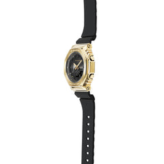 CASIO G-SHOCK GM-S2100GB-1ADR Women's Black & Gold Watch – Octagonal CasiOak Design, Compact Size, Shock Resistant, 200M Water Resistant