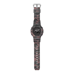 CASIO G-SHOCK GA-2100CM-8ADR Analog Digital Men's Watch Grey Camouflage Resin Strap 200M Water Resistant
