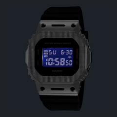 CASIO G-SHOCK GM-5600BM-1DR Digital Men's Watch Black Ion Plated Metal Bezel Resin Strap 200M Water Resistant