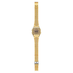 CASIO LA680WGA-9DF Vintage Digital Watch – Gold-Tone Stainless Steel, Retro Design with Multi-Function Features