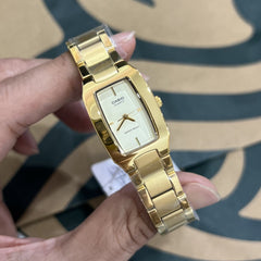 CASIO LTP-1165N Women’s Analog Watch – Gold Tone, Slim Rectangular Dial, Stainless Steel, Elegant Quartz Timepiece, Water Resistant