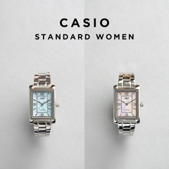 CASIO LTP-1234DS-2ADF Women's Analog Watch – Stainless Steel with Blue Dial & Silver Accents, Elegant & Timeless Design