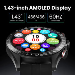 Haylou Solar Pro Global Smart Watch – AMOLED Always-On Display, Bluetooth Calling, SpO₂ & Heart Rate, Sleep/Stress Tracking, 100+ Sports Modes, IP68, Long Battery Life