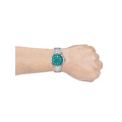 Casio MTP‑VD01D‑3E2VUDF Men’s Analog Watch – Sky Blue Dial, Stainless Steel, 50 m Water Resistant, Date Display