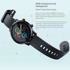 Haylou RT LS05S Global Smart Watch – 1.28” HD Round Display, 12 Sports Modes, SpO₂ & Heart Rate Monitoring, Sleep Tracker, 20-Day Battery Life, IP68 Waterproof – Compatible with Android & iOS