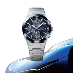 CASIO EDIFICE EFS-S650D-2ADF – Ceramic Bezel, Sapphire Crystal, Solar Chronograph, 100 m Water Resistant, Stainless Steel