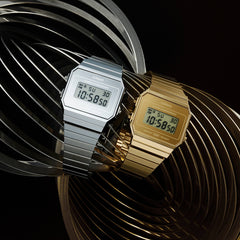 CASIO A700WEVG-9ADF Vintage Model Watch – Classic Digital Design, Gold Stainless Steel Band, Water-Resistant