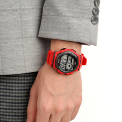 Casio AE-1000W-4AVDF Digital Watch – World Time, 10-Year Battery, Red Sport Style - THE HAPPY BUY