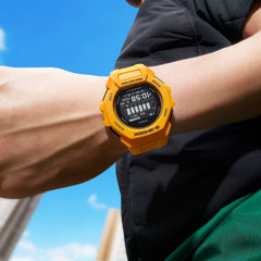 CASIO G-SHOCK GBD-300-9DR Men's Digital Bluetooth Fitness Watch – G-SQUAD Series, Step Tracker, Shock Resistant, 200M Water Resistant, Yellow