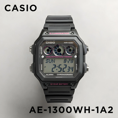 CASIO AE-1300WH-1A2VDF Digital Standard Watch – Multi-Function, Water-Resistant, Durable Resin Band