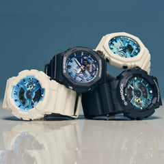 Casio G-SHOCK GA-110AS-2A Men’s Analog-Digital Watch – Blue Resin, Shock Resistant, 200M Water Resistant, Magnetic Resistant, LED Light, Sports Style