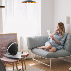 Harman Kardon Onyx Studio 8 Portable Bluetooth Speaker – 50W Stereo, Self‑Tuning, Eco‑Friendly Design, Built‑In Handle, Up to 8 Hour Battery