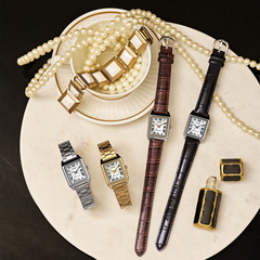 CASIO LTP-V007D-1B Women’s Vintage Analog Watch – Rectangular Silver Stainless Steel, Black Dial, Quartz, Mineral Glass, Water Resistant