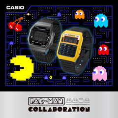 CASIO CA-53WPC-1BDR PAC-MAN Collaboration Digital Watch – Retro Design, Classic Pac-Man Graphics, Multi-Function, Water-Resistant - THE HAPPY BUY