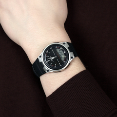 CASIO AW-80-1AVDF Analog-Digital Combination Watch – Water-Resistant, Shock-Resistant, Multi-Function, Classic Black Design