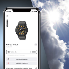 CASIO G-SHOCK GA-B2100DF-1A Analog-Digital Men’s Watch, Tough Solar, Bluetooth Connectivity, 200M Water Resistant, Black Resin Strap