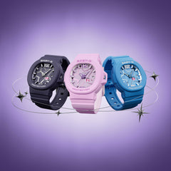 Casio BABY-G Analog Women’s Watch, Shock Resistant, 100m Water Resistant, Star Dial, Blue/Light Blue, BGA-10D-2A2