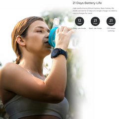 Haylou Solar RS3 Global Smart Watch – 1.2” AMOLED Display, Built-in GPS, SpO₂ & Heart Rate Monitoring, 14 Sports Modes, 5 ATM Waterproof, Sleep Tracking, 21-Day Battery – For Android & iOS