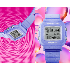 Casio G-SHOCK BABY-G+PLUS Digital Women’s Watch with Heart-Shaped Holder, Shock Resistant, 100m Water Resistant, Blue, BGD-10KH-2B