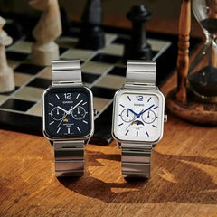 CASIO MTP-M305D-1A2VDF Men's Black Dial Analog Watch | Classic Stainless Steel Quartz Wristwatch | Day-Date 24-Hour Subdials | Elegant Business Watch for Men