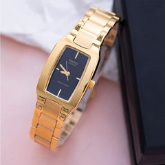 CASIO LTP-1165N Women’s Analog Watch – Gold Tone, Slim Rectangular Dial, Stainless Steel, Elegant Quartz Timepiece, Water Resistant