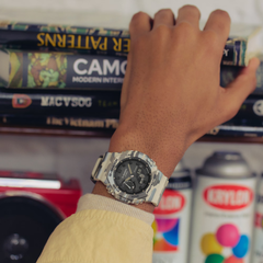 CASIO G-SHOCK GA-2100CM-5ADR Analog Digital Men's Watch Brown Camouflage Resin Strap 200M Water Resistant