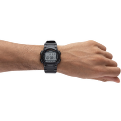 CASIO W-736H Series Standard Digital Youth Watch – 10-Year Battery, Super Illuminator LED, Vibration Alarm, Stopwatch, Countdown Timer, Dual Time, 100M Water Resistance – Men’s Sports Digital Watch