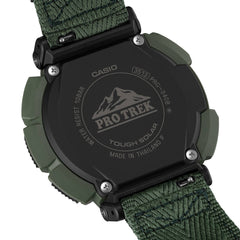 Casio PRO TREK PRG-340B-3DR Men’s Solar Triple Sensor Green Outdoor Watch, Tough Solar, 100M Water Resistant
