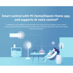 Xiaomi Smart Standing Fan 2 Pro – Wireless Portable DC Floor & Table Fan with 7+5 Double‑Layer Blades, 140° Ventilation, AI Voice & App Control