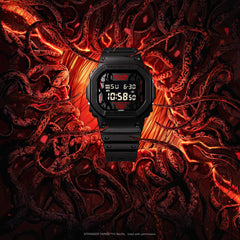 Casio G-SHOCK DW-5600STT-1DR Digital Watch for Men | Shock Resistant | 200M Water Resistant | LED Backlight | Stopwatch & Countdown Timer | Black Resin Strap