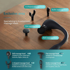 PHILIPS PPM7331 Massage Hammer – Deep Tissue Percussion Massager for Back, Neck & Shoulder Pain Relief, Adjustable Speed, Ergonomic Design